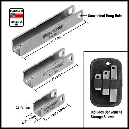 MusicNomad MN813 Fret Leveler Lot de 3