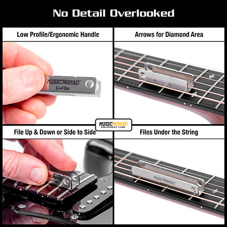 MN813 Fret Leveler Lot de 3 MusicNomad