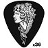 L17R10 Lucky 13 VoodooQueen 1,00 mm Sachet de 36 Dunlop