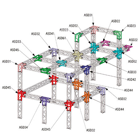ASD SD 25050 Structure triangulaire 250mm x 0,50m