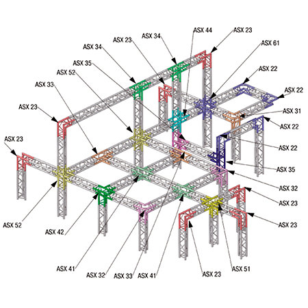 ASD SX 29400 Structure triangulaire 290mm x 4m