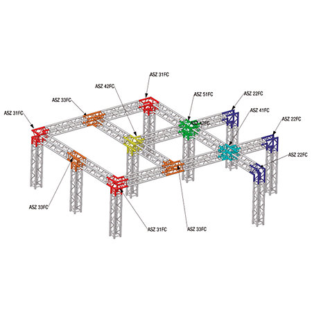 SZ 29350 FC Structure carrée 290mm x 3,50m ASD