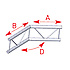 AEX 25 / Angle 2 départs 135 degrés longueur 0m50 x 0m50 ASD