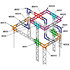 AEX 25V Angle 2 départs 135 degrés 0,50m x 0,50m ASD