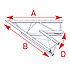 ASX 20 / Angle 2 départs 45 degrés longueur 1m00 x 1m00 ASD