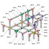 ASX 42 Angle structure triangulaire 4 départs 90 degrés pied 0,50m x 0,50m x 0,71m ASD