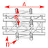 ASZ 41 FC Angle structure carrée 4 départs 90 degrés horizontal 0,71m x 0,71m ASD