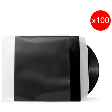 Premium 12 Vinyl LP Sleeves (Lot de 100) Reloop