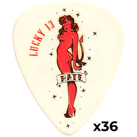 Dunlop L08R60 Lucky 13 Hate Girl 0,60 mm Sachet de 36