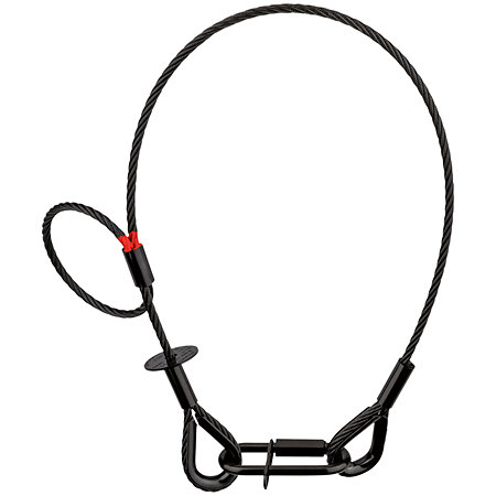 Showgear Safety Cable 5 mm - BGV-C1 Saveking Noir