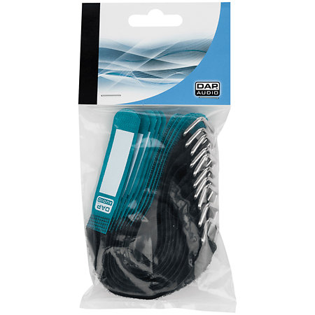 Showgear Attache-câble 200 mm x 20 mm Lot de 10 Vert