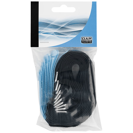 Showgear Attache-câble 300 mm x 20 mm Lot de 10 Bleu