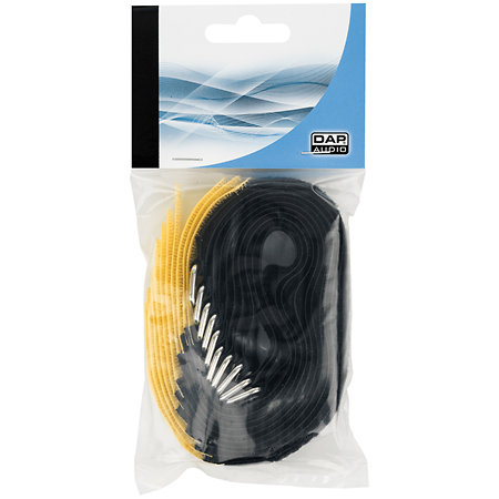 Showgear Attache-câble 300 mm x 20 mm Lot de 10 Jaune
