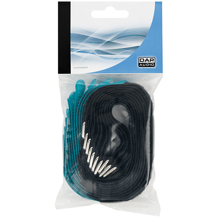 Showgear Attache-câble 300 mm x 20 mm Lot de 10 Vert