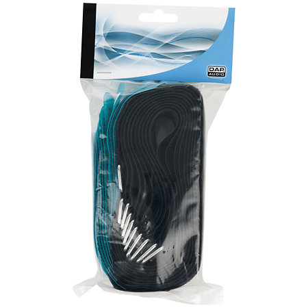 Showgear Attache-câble 500 mm x 50 mm Lot de 10 Vert