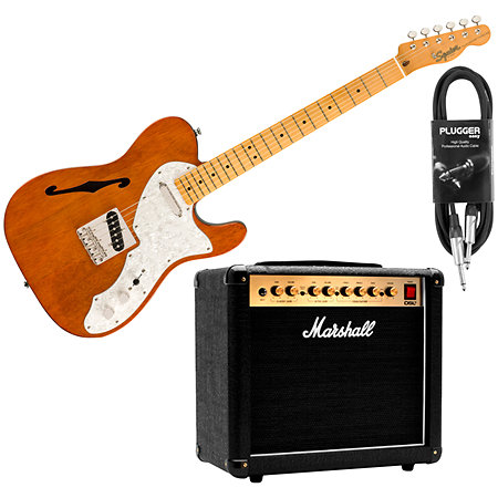 Pack Classic Vibe 60s Telecaster Thinline MN Natural + DSL5C Combo + Câble Jack Mâle Mono Squier by FENDER