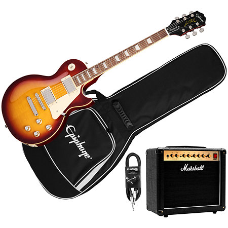 Pack Les Paul Standard 60s Figured Iced Tea Burst + Housse + DSL5C Combo + Câble Jack Mâle Mono Epiphone
