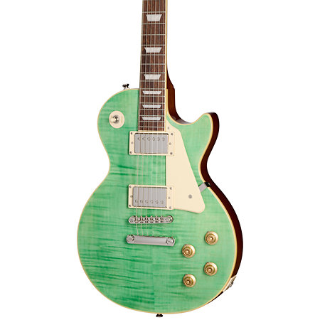 Epiphone Pack Les Paul Standard 50s Figured Seafoam Green + Housse + DSL5C Combo + Câble Jack Mâle Mono