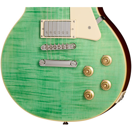 Pack Les Paul Standard 50s Figured Seafoam Green + Housse + DSL5C Combo + Câble Jack Mâle Mono Epiphone