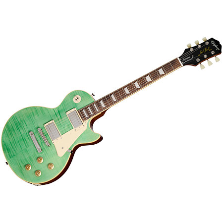 Pack Les Paul Standard 50s Figured Seafoam Green + Housse + DSL5C Combo + Câble Jack Mâle Mono Epiphone
