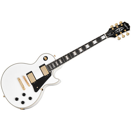 Pack Les Paul Custom Alpine White + Housse + DSL5C Combo + Câble Jack Mâle Mono Epiphone