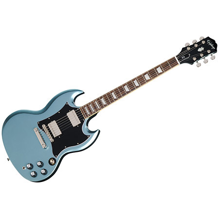 Pack SG Standard Pelham Blue + Housse + DSL5C Combo + Câble Jack Mâle Mono Epiphone