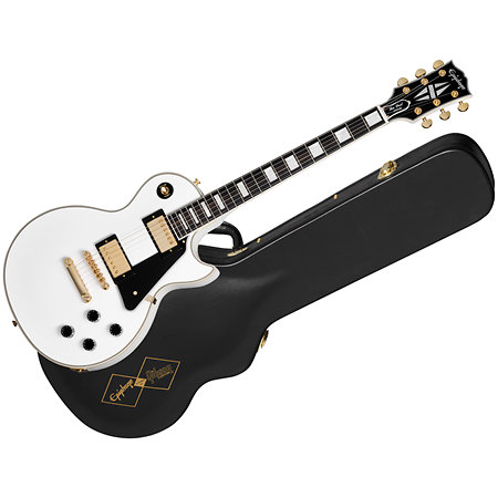 Pack Les Paul Custom Alpine White Inspired By Gibson Custom + DSL5C Combo + Câble Jack Mâle Mono Epiphone