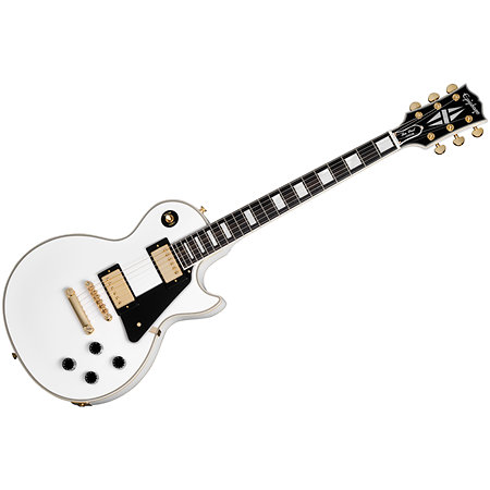 Pack Les Paul Custom Alpine White Inspired By Gibson Custom + DSL5C Combo + Câble Jack Mâle Mono Epiphone