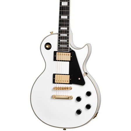 Pack Les Paul Custom Alpine White Inspired By Gibson Custom + DSL5C Combo + Câble Jack Mâle Mono Epiphone