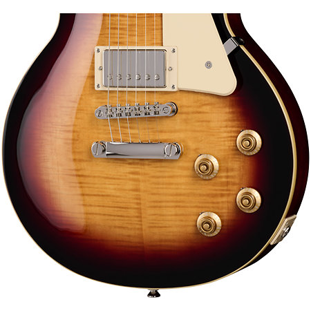 Pack Les Paul Standard 50s Figured Bourbon Burst + Housse + DSL5C Combo + Câble Jack Mâle Mono Epiphone