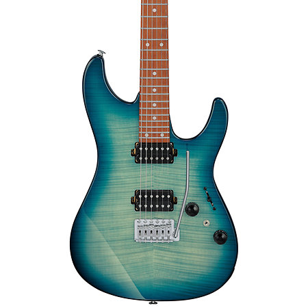 Pack AZ24S1F-TXB Standard Transparent Turquoise Burst + DSL5C Combo + Câble Jack Mâle Mono Ibanez