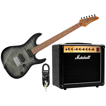 Ibanez Pack AZ24S1F-TKS Standard Transparent Black Sunburst + DSL5C Combo + Câble Jack Mâle Mono