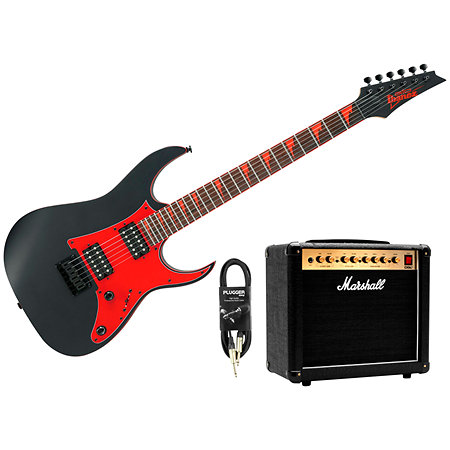 Ibanez Pack GRG131DX-BKF + DSL5C Combo + Câble Jack Mâle Mono