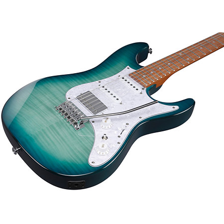 Pack AZ22S1F-TXB Standard Transparent Turquoise Burst + DSL5C Combo + Câble Jack Mâle Mono Ibanez