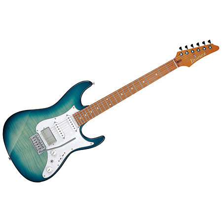 Pack AZ22S1F-TXB Standard Transparent Turquoise Burst + DSL5C Combo + Câble Jack Mâle Mono Ibanez