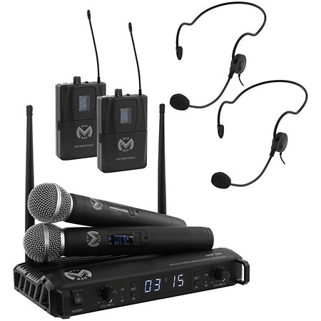 Mac Mah Pack UHF 200 M + Micro serre-tête (la paire)