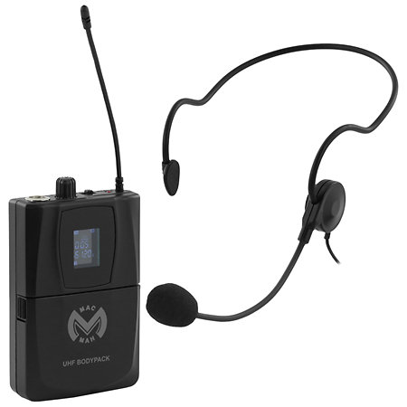 Pack UHF 200 M + Micro serre-tête (la paire) Mac Mah