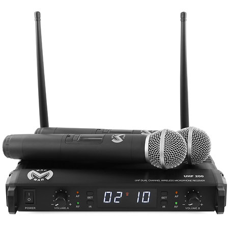 Pack UHF 200 M + Micro serre-tête (la paire) Mac Mah