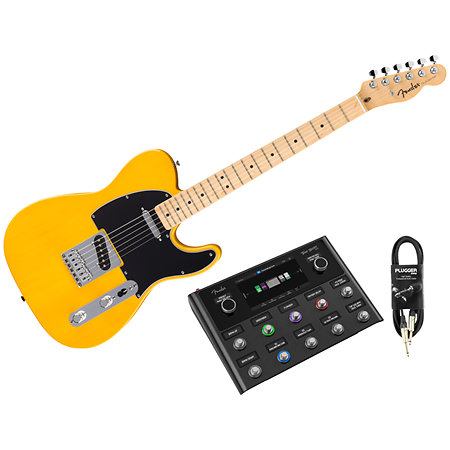 Pack Standard Telecaster MN Butterscotch Blonde + Tone Master Pro + Câble Jack Mâle Mono Fender