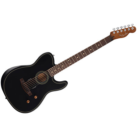 Pack Acoustasonic Standard Telecaster Black + Tone Master Pro + Câble Jack Mâle Mono Fender