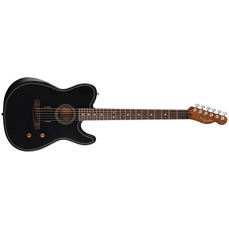 Pack Acoustasonic Standard Telecaster Black + Tone Master Pro + Câble Jack Mâle Mono Fender