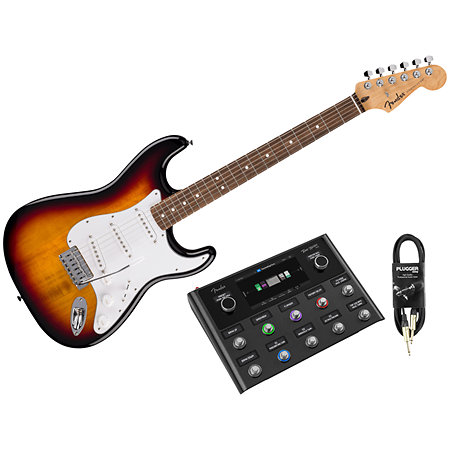 Pack Standard Stratocaster SSS LRL 3-Color Sunburst + Tone Master Pro + Câble Jack Mâle Mono Fender