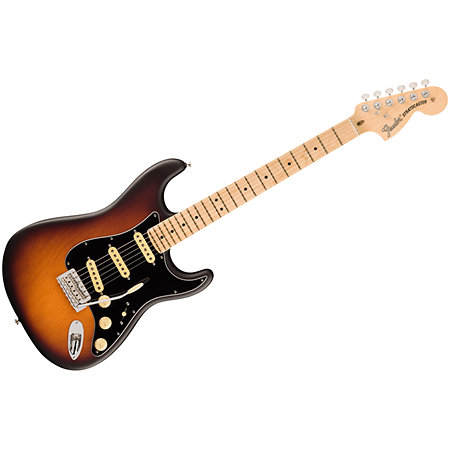 Pack American Performer Timber Pine Stratocaster LTD MN 2-Color Sunburst + housse + Tone Master Pro + Câble Jack Mâle Mono Fender