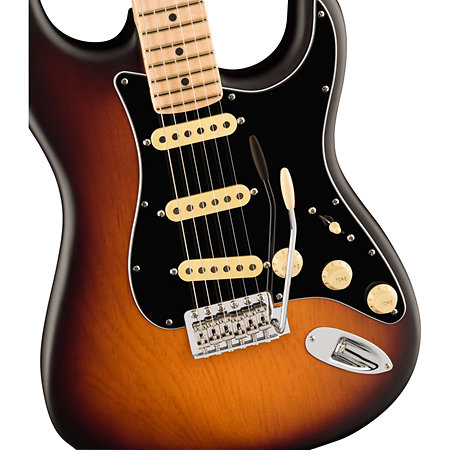 Pack American Performer Timber Pine Stratocaster LTD MN 2-Color Sunburst + housse + Tone Master Pro + Câble Jack Mâle Mono Fender