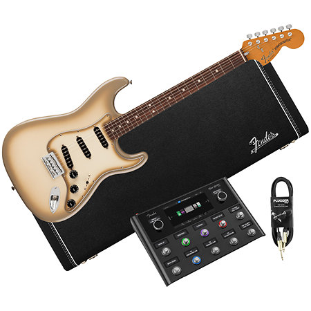 Pack Vintera II Stratocaster 70th Anniversary LTD Rosewood Antigua + Etui + Tone Master Pro + Câble Jack Mâle Mono Fender