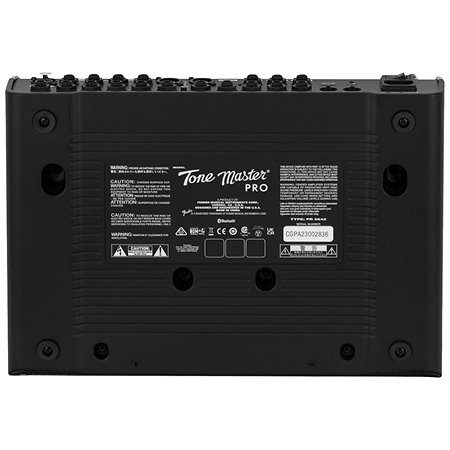 Pack Standard Stratocaster HSS LRL Black + Tone Master Pro + Câble Jack Mâle Fender