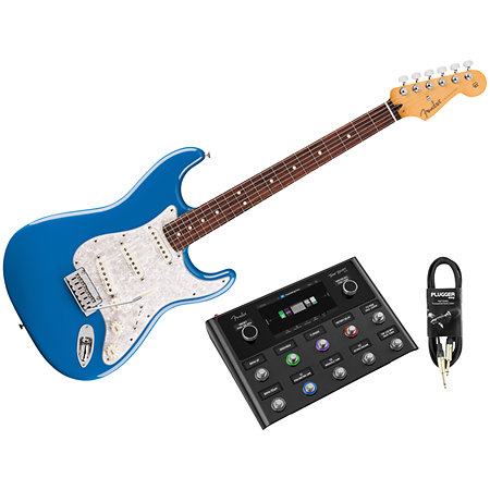 Pack Player II Modified Stratocaster Rosewood Electric Blue + Tone Master Pro + Câble Jack Mâle Fender