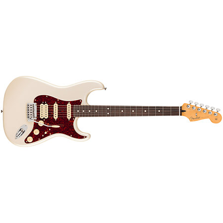 Pack Player II Modified Stratocaster HSS Rosewood Olympic Pearl + Tone Master Pro + Câble Jack Mâle Fender