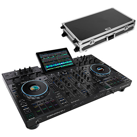 Denon DJ Pack Prime 4+ + Flight Contol Silver