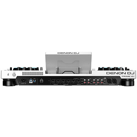 Pack Prime 4+ White Limited Edition + Flight Case Silver Denon DJ